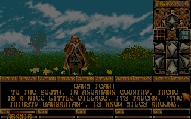 Ishar - Legend of the Fortress [Falcon030] atari screenshot